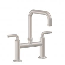 California Faucets K30-123-SL-PC - Bridge Kitchen Faucet - Quad Spout