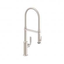 California Faucets K30-103SQ-SL-RBZ - Pull-Down Kitchen Faucet with Squeeze Handle Sprayer - Quad Spout