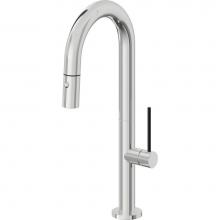 California Faucets K50-101-BST-PC - Pull-Down Prep/Bar Faucet with Button Sprayer