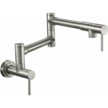 California Faucets K50-200-ST-PC - Pot Filler - Dual Handle Wall Mount - Contemporary