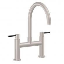 California Faucets K51-120-52B-PC - Bridge Kitchen Faucet - Arc Spout