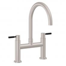California Faucets K51-120-62B-PC - Bridge Kitchen Faucet - Arc Spout