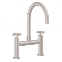 California Faucets K51-120-65-PC - Bridge Kitchen Faucet - Arc Spout
