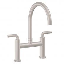 California Faucets K51-120-74-PC - Bridge Kitchen Faucet - Arc Spout