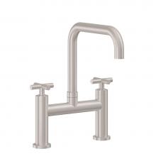 California Faucets K51-123-65-PC - Bridge Kitchen Faucet - Quad Spout