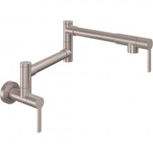 California Faucets K55-200-TG-PC - Pot Filler - Dual Handle Wall Mount - Contemporary