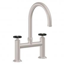 California Faucets K81-120-BWH-PC - Bridge Kitchen Faucet - Arc Spout