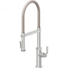 California Faucets K81-150SQ-BL-PC - Culinary Pull-Out Kitchen Faucet with Squeeze Sprayer