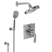 California Faucets KT02-30K.20-RBZ - Descanso Styletherm 1/2'' Thermostatic Shower System with Showerhead and Hand Shower