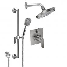 California Faucets KT03-45.18-PC - Rincon Bay StyleTherm® 1/2'' Thermostatic Shower System with Handshower Slide Bar