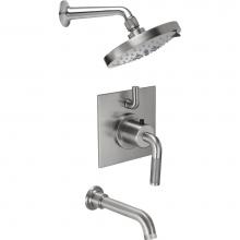 California Faucets KT04-30K.20-PC - Descanso StyleTherm® 1/2'' Thermostatic Shower System with Showerhead and Tub Spout