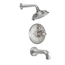 California Faucets KT04-47.18-RBZ - Monterey  Styletherm 1/2'' Thermostatic Shower System with Shower Head and Tub Spout