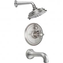 California Faucets KT04-47.18-PC - Monterey StyleTherm® 1/2'' Thermostatic Shower System with Showerhead and Tub Spout