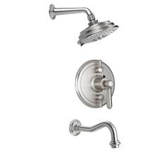 California Faucets KT05-33.25-RBZ - Montecito Styletherm 1/2'' Thermostatic Shower System with Shower Head and Tub Spout