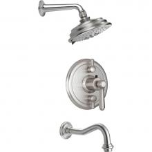 California Faucets KT05-33.25-PC - StyleTherm® 1/2'' Thermostatic Shower System with Showerhead and Tub Spout
