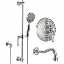 California Faucets KT06-33.18-PC - Montecito StyleTherm® 1/2'' Thermostatic Shower System with Handshower Slide Bar an