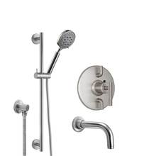 California Faucets KT06-66.20-RBZ - Tiburon Styletherm 1/2'' Thermostatic Shower System with Hand Shower Slide Bar and Tub S