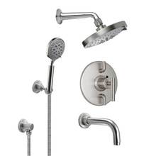 California Faucets KT07-66.18-RBZ - Tiburon Styletherm 1/2'' Thermostatic Shower System with Hand Shower Hook and Tub Spout