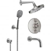 California Faucets KT07-66.25-PC - StyleTherm® 1/2'' Thermostatic Shower System with Handshower Hook and Tub Spout