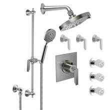 California Faucets KT08-45.18-RBZ - Rincon Bay Styletherm 3/4'' Thermostatic Shower System with Body Spray, Hand Shower on S