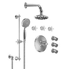 California Faucets KT08-47.18-RBZ - Monterey  Styletherm 3/4'' Thermostatic Shower System with Body Spray, Hand Shower on Sl