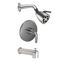 California Faucets KT10-30K.25-PC - Descanso Pressure Balance Shower System with Single Showerhead and Tub Spout