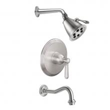 California Faucets KT10-33.25-PC - Pressure Balance Shower System with Single Showerhead and Tub Spout