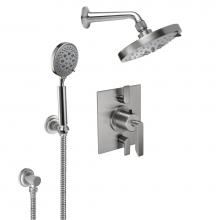 California Faucets KT12-45.25-MWHT - StyleTherm® 1/2'' Thermostatic Shower System with Showerhead and Handshower