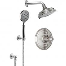 California Faucets KT12-47.18-PC - Monterey StyleTherm® 1/2'' Thermostatic Shower System with Showerhead and Handshowe