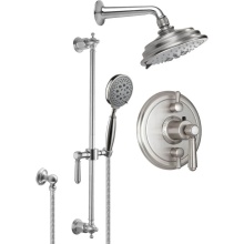 California Faucets KT13-33.25-PC - StyleTherm® 1/2'' Thermostatic Shower System with Showerhead and Handshower on Slid