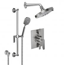 California Faucets KT13-45.25-PC - Rincon Bay StyleTherm® 1/2'' Thermostatic Shower System with Showerhead and Handsho