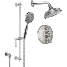 California Faucets KT13-48.20-PC - StyleTherm® 1/2'' Thermostatic Shower System with Showerhead and Handshower on Slid