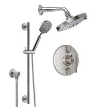 California Faucets KT13-66.20-RBZ - Tiburon Styletherm 1/2'' Thermostatic Shower System with Showerhead and Hand Shower on S