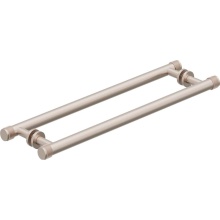 California Faucets SD-TBD-30K-18-PC - 18'' Double Shower Towel Bars / Door Handles - Knurled