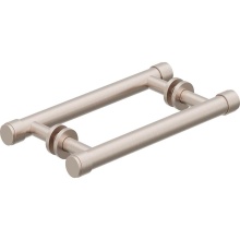 California Faucets SD-TBD-65-08-PC - 8'' Double Shower Towel Bars / Door Handles - Contemporary