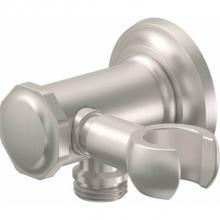 California Faucets SH-25S-30-PC - Supply Elbow with Swivel Handshower Holder - Concave Base & Hex Cap