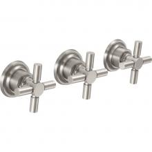 California Faucets TO-3003XL-PC - 3 Handle Tub and Shower Trim Only
