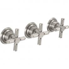California Faucets TO-3003XKL-PC - 3 Handle Tub and Shower Trim Only