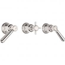 California Faucets TO-3303L-ABF - 3 Handle Tub and Shower Trim Only