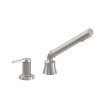 California Faucets TO-53K.62-18-PC - Handshower & Diverter Trim Only for Roman Tub - Knurled Insert