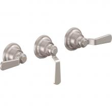 California Faucets TO-8003L-PC - 3 Handle Tub and Shower Trim Only