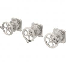 California Faucets TO-8503WL-WHT - 3 Handle Tub and Shower Trim Only