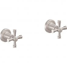 California Faucets TO-C106XL-MWHT - 2 Handle Tub or Shower Trim Only