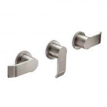 California Faucets TO-E503L-RBZ - 3 Handle Tub and Shower Trim Only