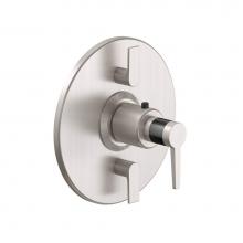 California Faucets TO-TH2L-53F-RBZ - StyleTherm® Trim Only With Dual Volume Control - Carbon Fiber Insert