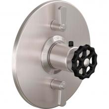 California Faucets TO-TH2L-80WB-MBLK - StyleTherm® Trim Only with Dual Volume Control