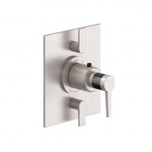 California Faucets TO-THF2L-53F-RBZ - StyleTherm® Trim Only With Dual Volume Control - Carbon Fiber Insert