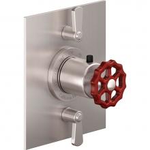 California Faucets TO-THF2L-80WR-PC - StyleTherm® Trim Only with Dual Volume Control