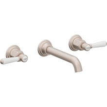 California Faucets TO-V5602-9-WP-MBLK - Two Handle Lavatory Wall Faucet Trim Only