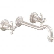 California Faucets TO-V6102XD-9-BTB - Two Handle Lavatory Wall Faucet Trim Only